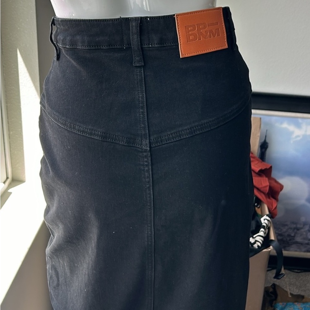 Black Denim Skirt - Picture 2 of 4